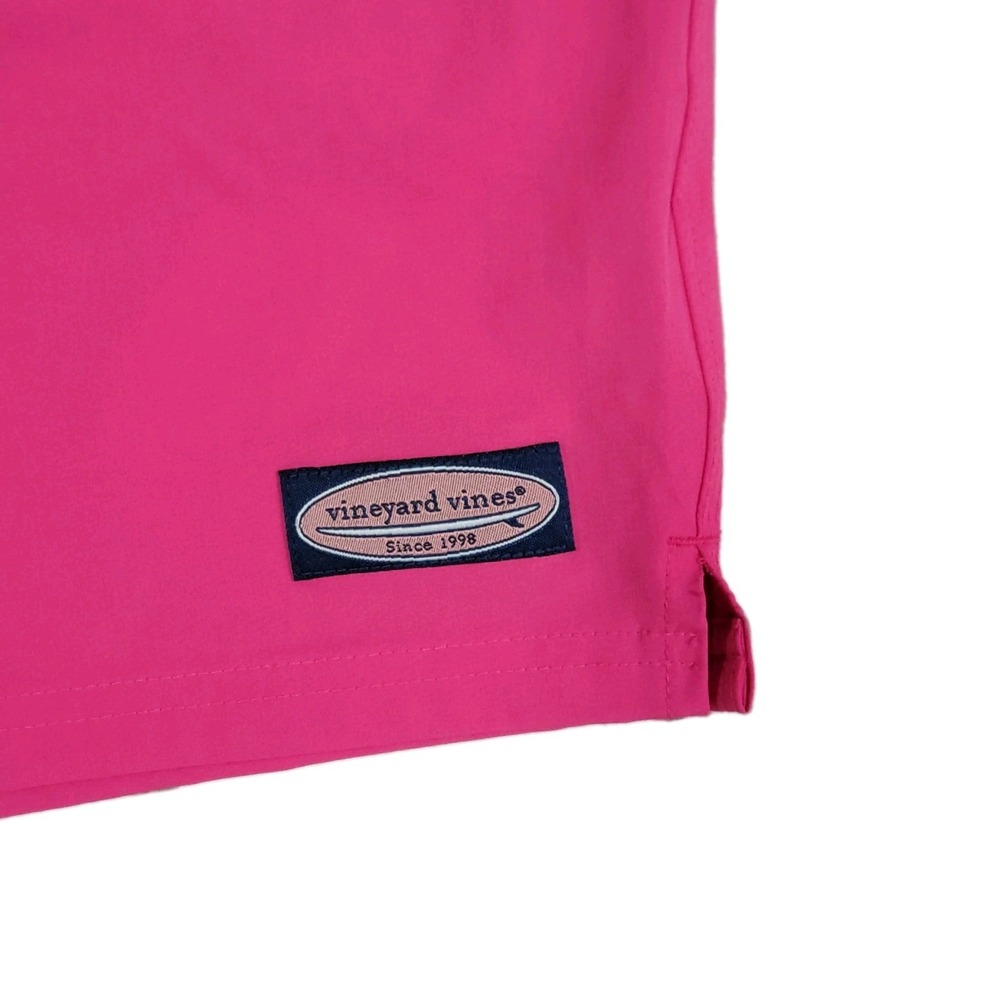 Vineyard Vines 7" Solid Chappy Trunks - Lipstick Pink - Size XL - NWT Swim Short - Picture 6 of 11